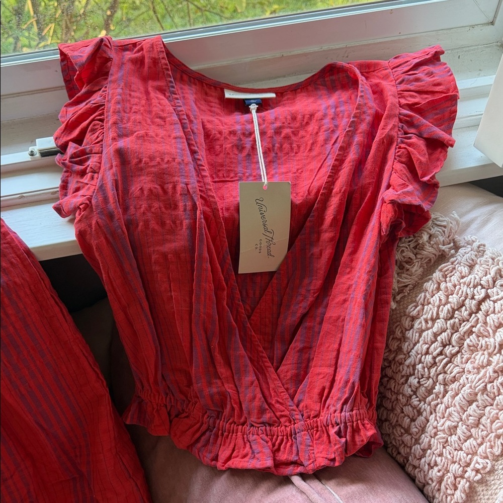 Universal Thread Striped Skirt and Top Set